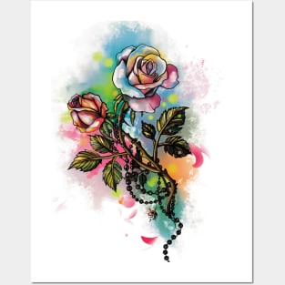 Love and flowers Posters and Art